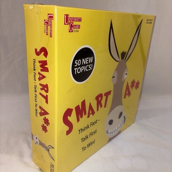 Smart A** Think Fast Trivia Board Game by University Games Family Fun Sealed NEW - Picture 2 of 5